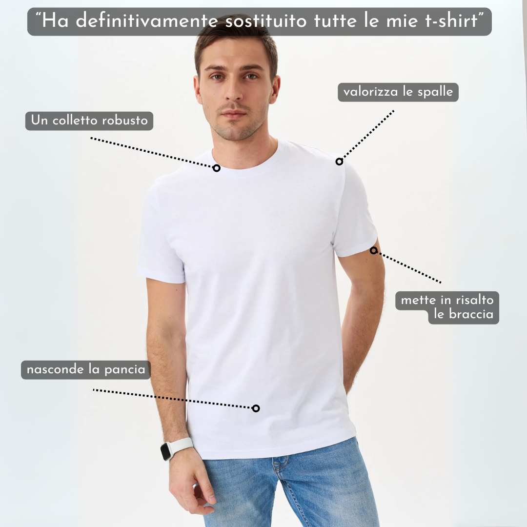 Pacco da 9 t-shirt bianche